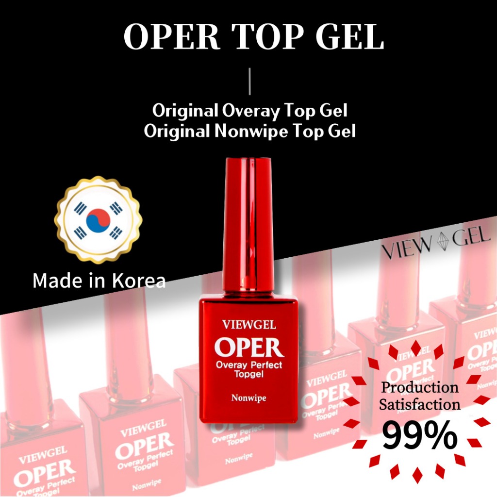 [VIEWGEL] OPER TOPGEL / Overay Perfect Non Wipe Top Coat 10ml | Shopee ...