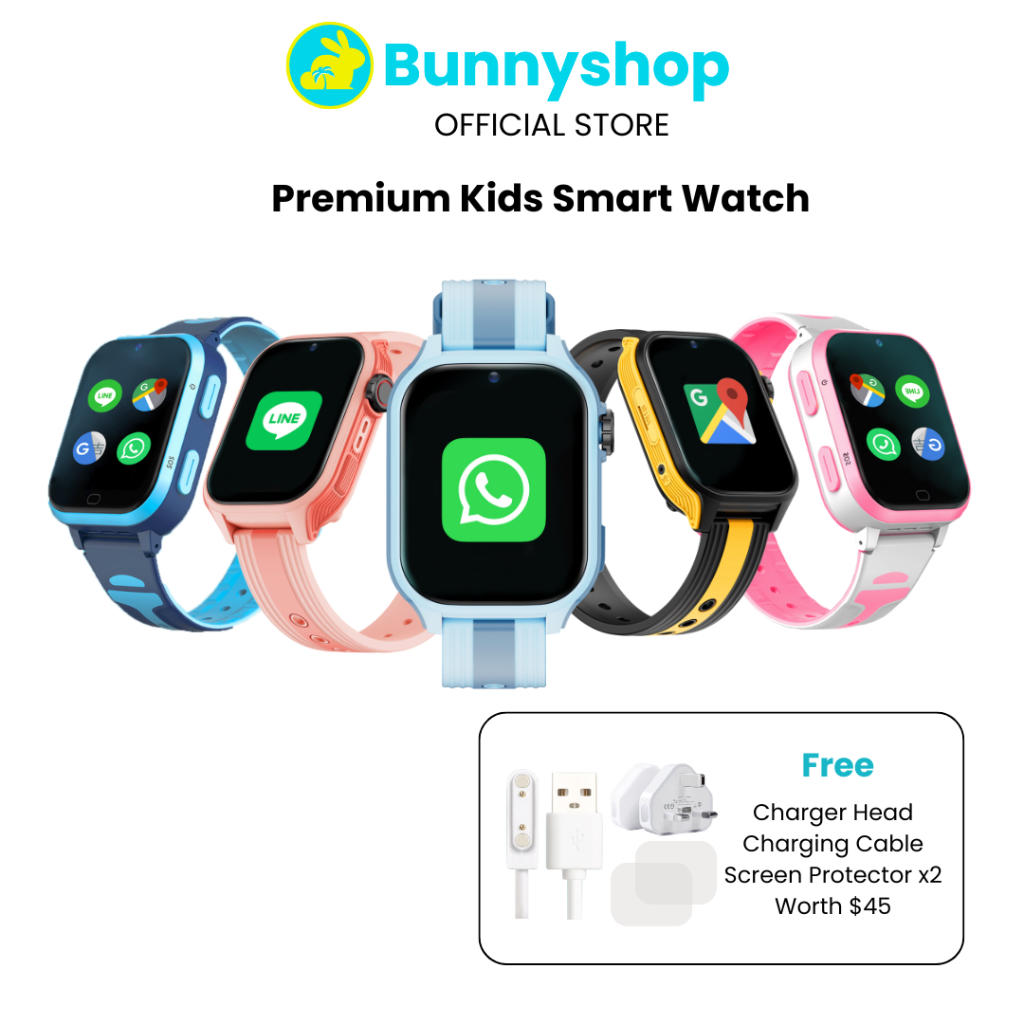 Bunnyshop® Buddy Watch Gen 2 / Angel Watch Pro: 4G Kids Smart Watch ...