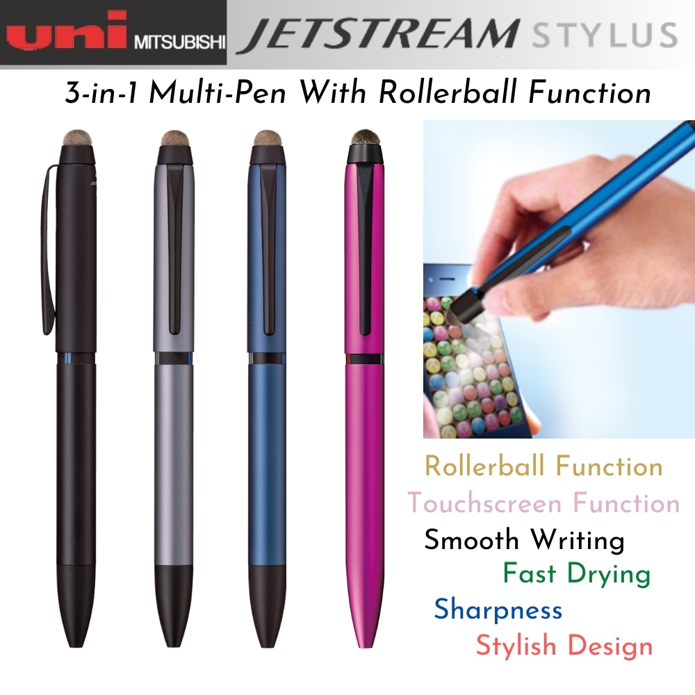 Uni Jetstream Stylus Rollerball 3 in 1 Multi-Pen | Shopee Singapore