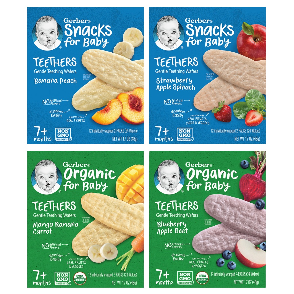 Gerber Teethers Gentle Teething Wafers (7m+) Shopee Singapore