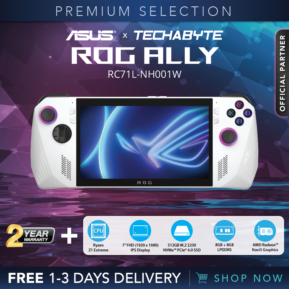  Asus ROG Ally 512GB Gaming Handheld 7-inch