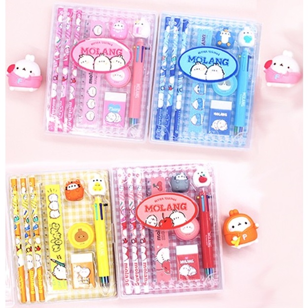 TNB Cute Molang Character Pencil Set 5000, 6 types of Molang pencils ...