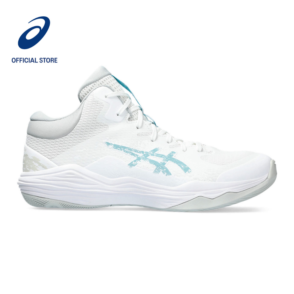 ASICS Unisex NOVA FLOW 2 Basketball Shoes in White Gris Blue Shopee Singapore