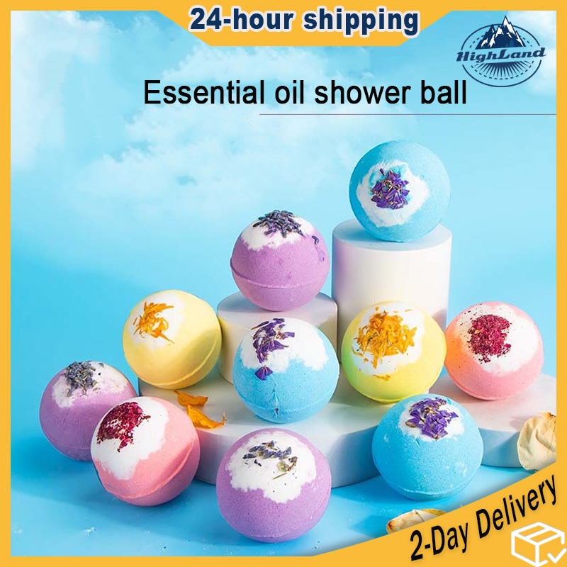 [SG STOCK]Aromatherapy Bath Bombs with Dried flowers Bath Bomb Gift set ...