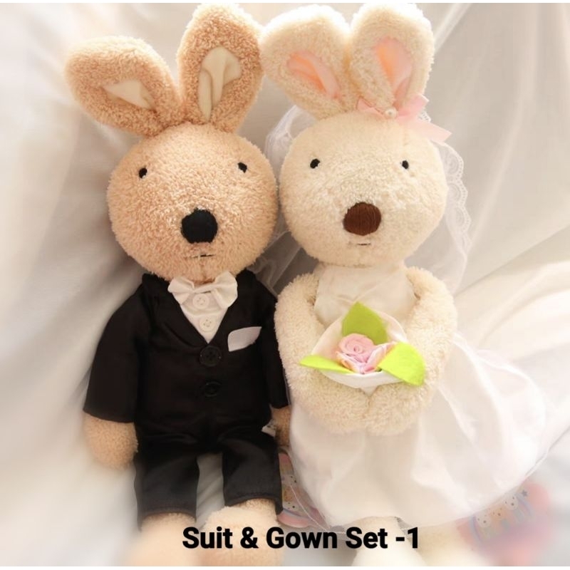 Plush Sugar Bunny Set Le Sucre Wedding Costume Series Bunny Set (One ...