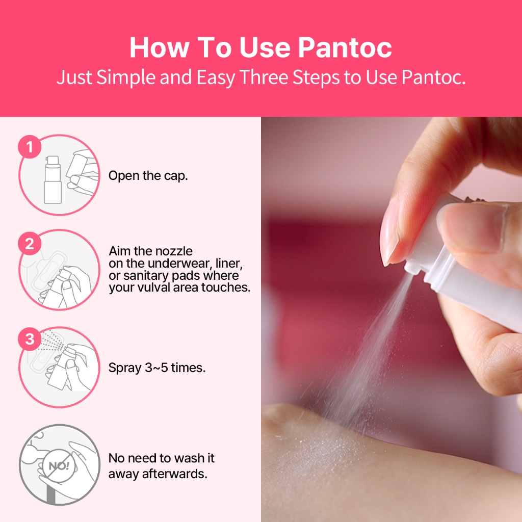 PANTOC Probiotic Feminine Hygiene Powder Spray – Vaginal Probiotic ...