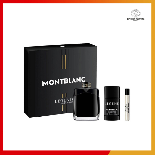 MONTBLANC LEGEND EDP GIFT SET 100ML EDP + 7.5ML EDP + 75G DEOSTICK ...