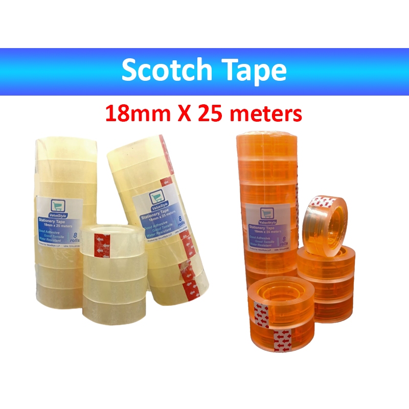 Scotch 1 in. x 1.60 yds. Clear Indoor Permanent Double-Sided