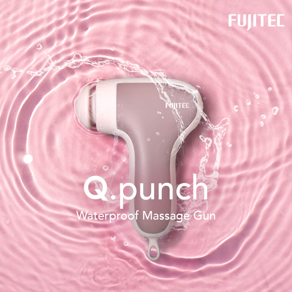 FUJITEC Q.punch - Waterproof Massage Gun | Shopee Singapore