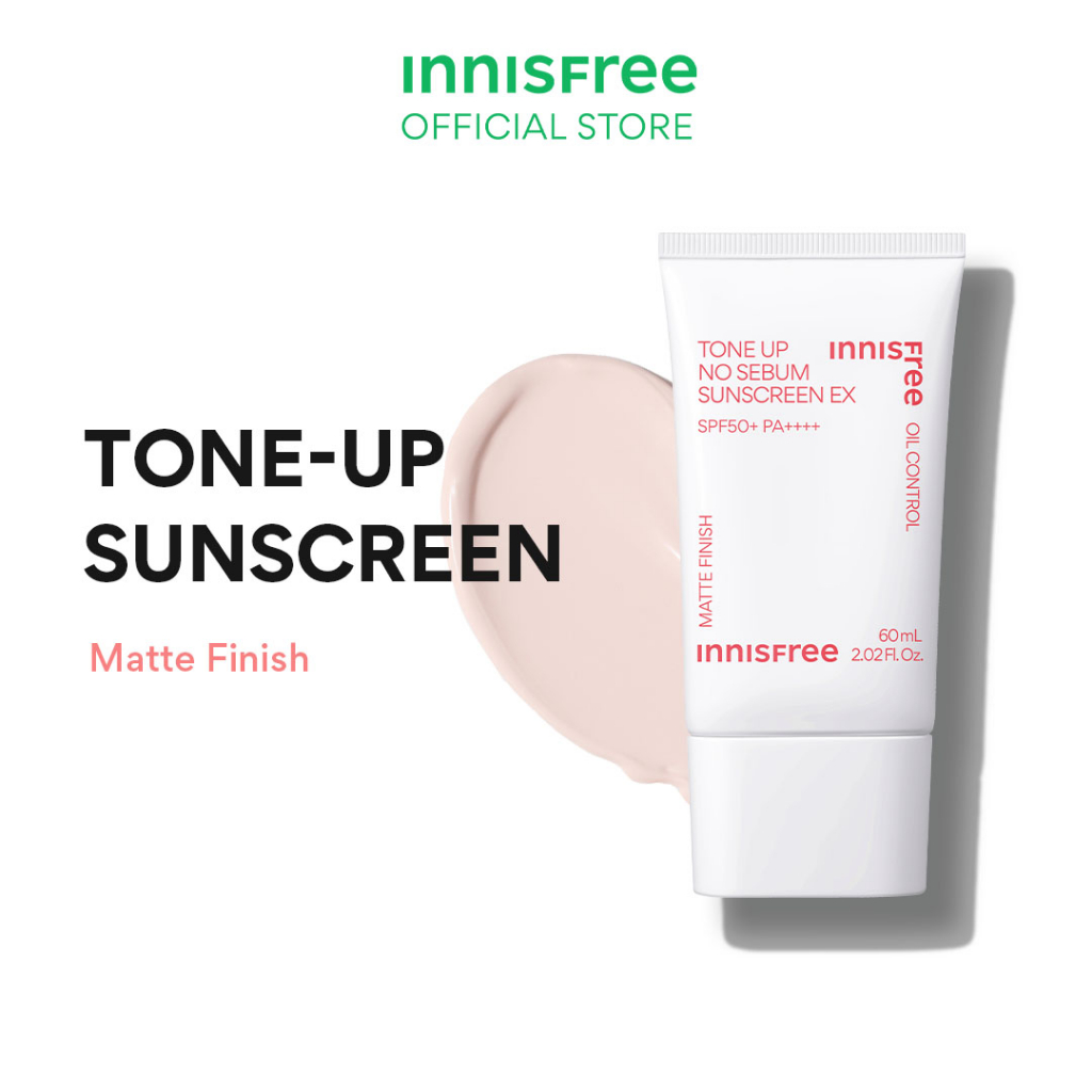INNISFREE Tone Up No Sebum Sunscreen EX SPF50+ PA++++ 60ml Shopee Singapore