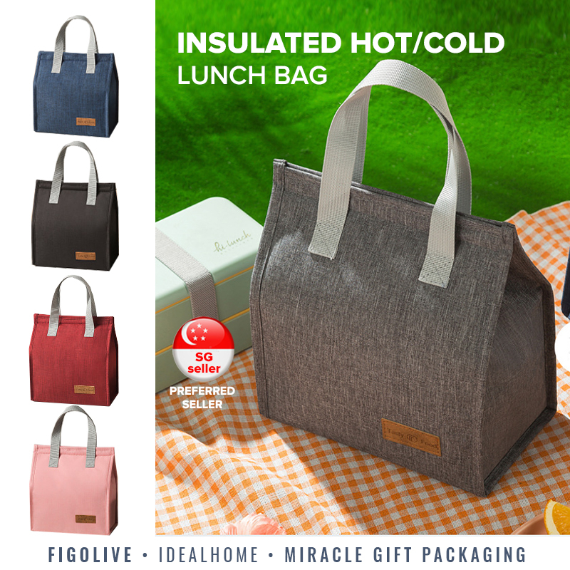 [SG Seller] Insulated Lunch Bag Lightweight Portable Thermal Bag