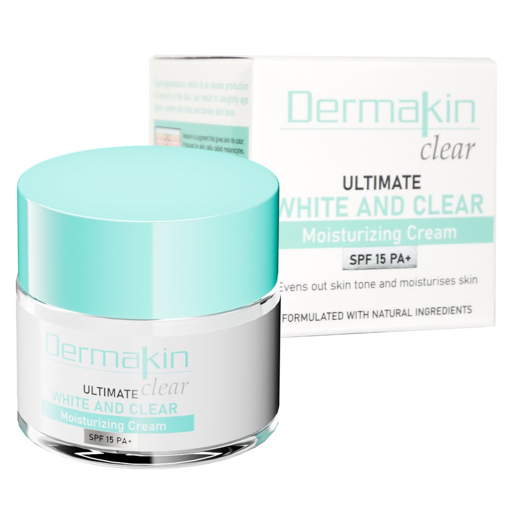 Dermakin Clear Ultimate White And Clear Moisturizing Cream SPF 15 PA+ ...