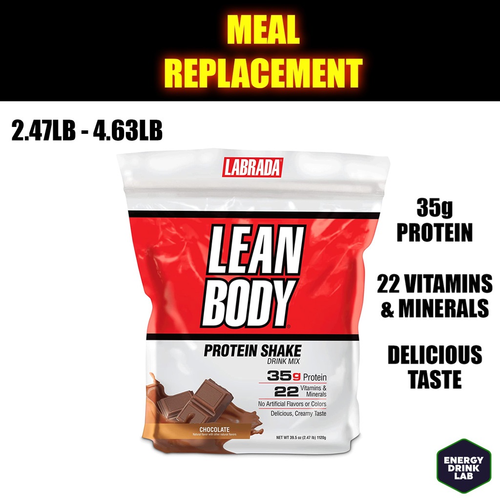 Labrada Lean Body HiProtein Meal Replacement 35g Protein Whey Blend