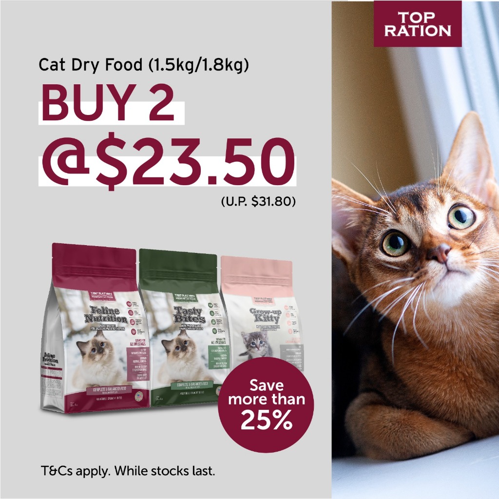 // 1.8kg // Top Ration Premium Dry Cat Food 1.8kg Kibbles Feline