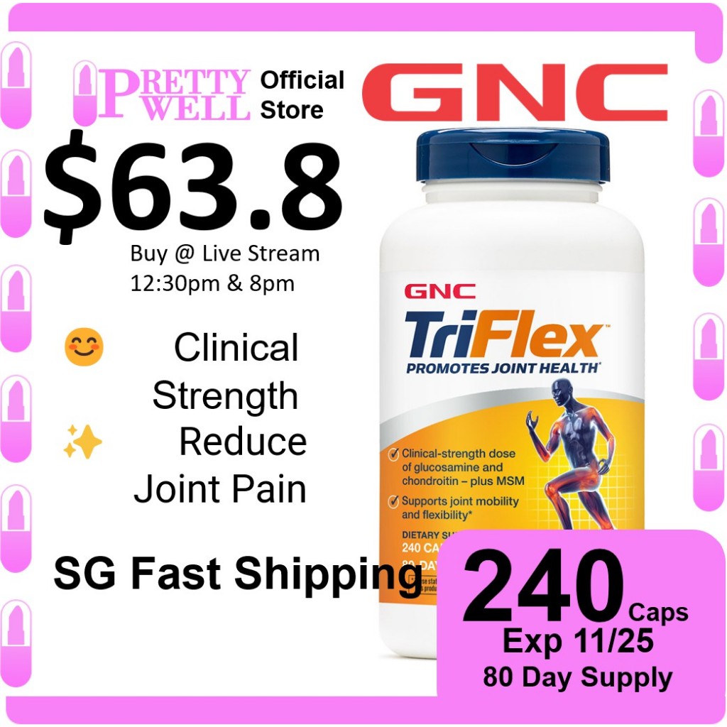 💗🇸🇬 GNC Triflex Joint Health Formula 240 Caplets Exp 11/25 Shopee