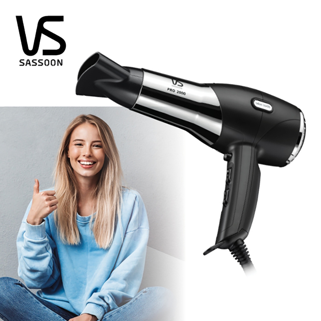 Vidal Sassoon 2000w Pro Hair Dryer 沙宣2000瓦特專業風筒 Shopee Singapore 7458