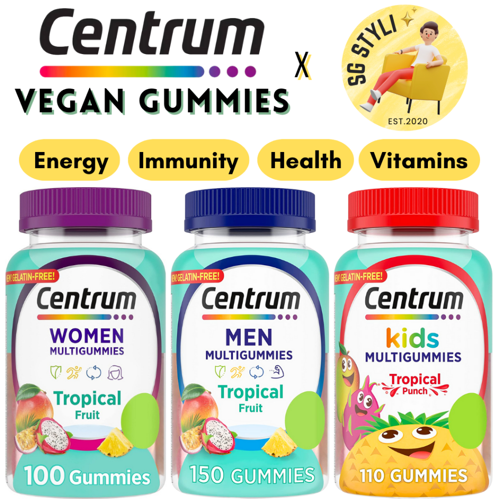 💯Centrum Gummies Women/Men/Adults 100/110/150 Multivitamins *12 Days