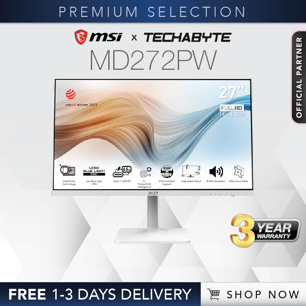 MSI Modern MD272PW / MD272P 27" FHD 75 Hz 5ms IPS Monitor