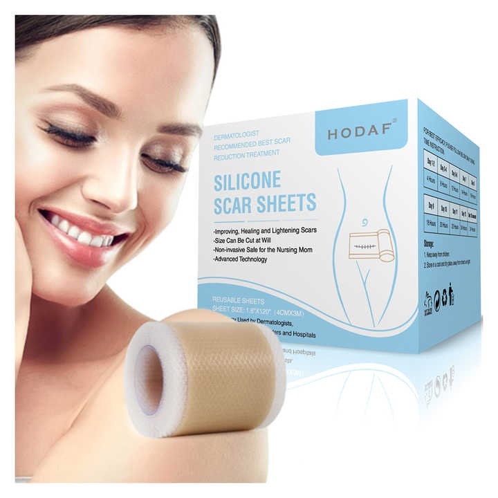 Reusable Remove Scar Silicone Gel Sheet Scar Away Tape Roll Medical