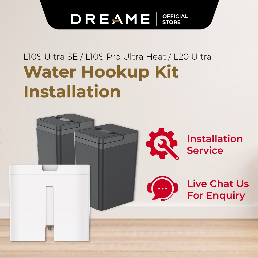 Dreame L10s Ultra SE / L10s Pro Ultra SE Heat / L20 Ultra Water Hookup Kit Installation Shopee