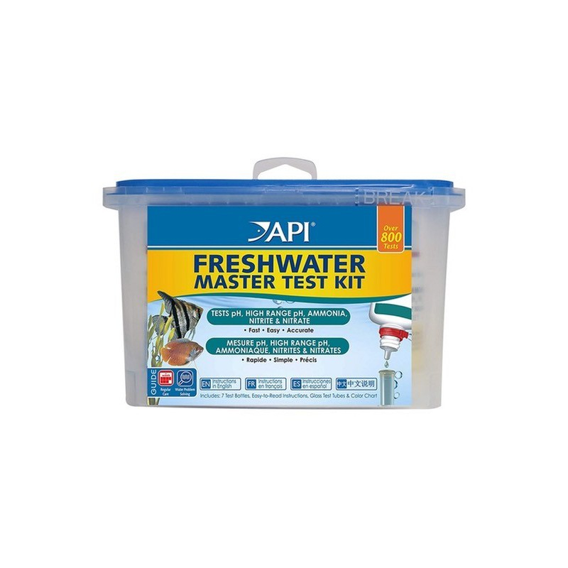API FRESHWATER MASTER TEST KIT Tests pH, High Range pH, Ammonia, Nitrite & Nitrate Shopee