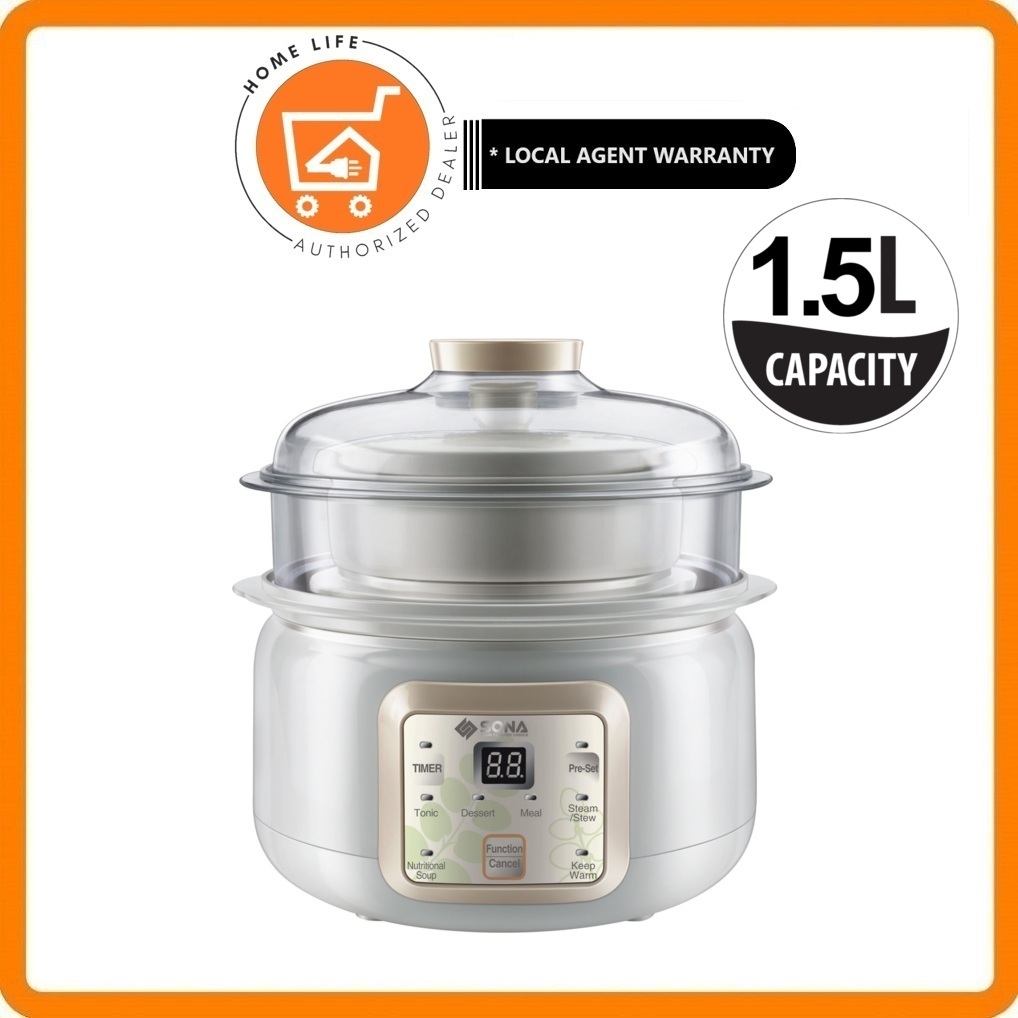 Sona SDB 1015 SDB1015 1.5L Digital Double Boiler Shopee Singapore