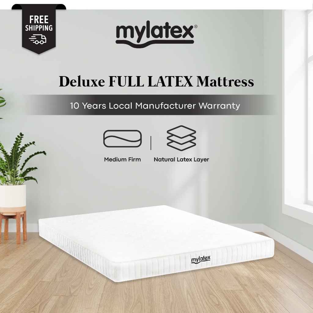Mylatex Deluxe Full Latex Mattress AntiDust Mite, AntiFungal, Anti