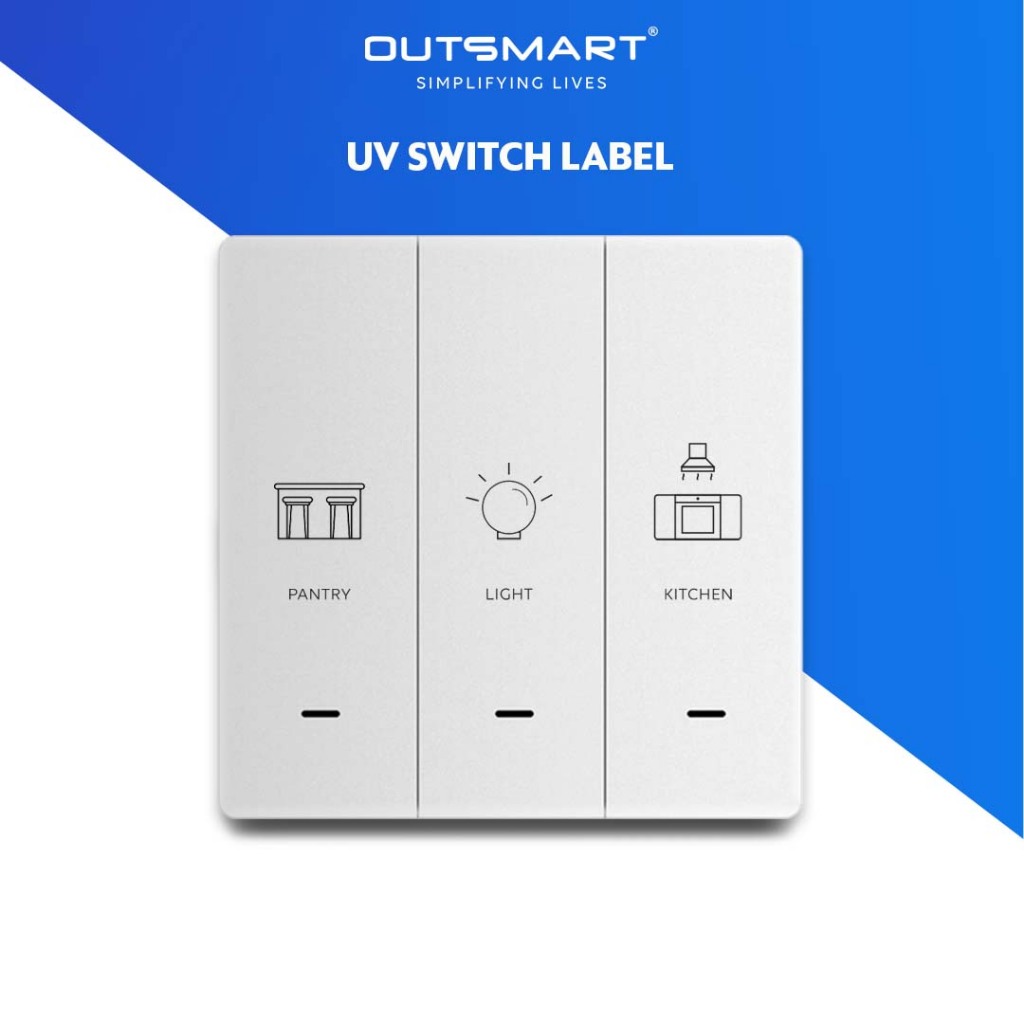 A4 Wall Switch Label Borderless Premium Quality UV Sticker 353