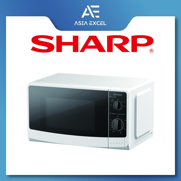 SHARP R-2201H(W) 20L WHITE BASIC MICROWAVE OVEN | Shopee Singapore