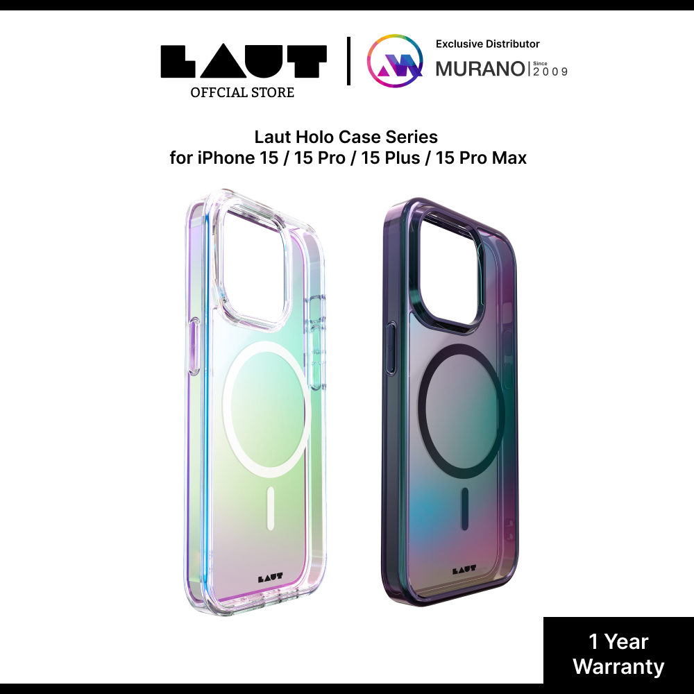 LAUT Holo Case Series for iPhone 15 / 15 Pro / 15 Plus / 15 Pro Max I 1 ...