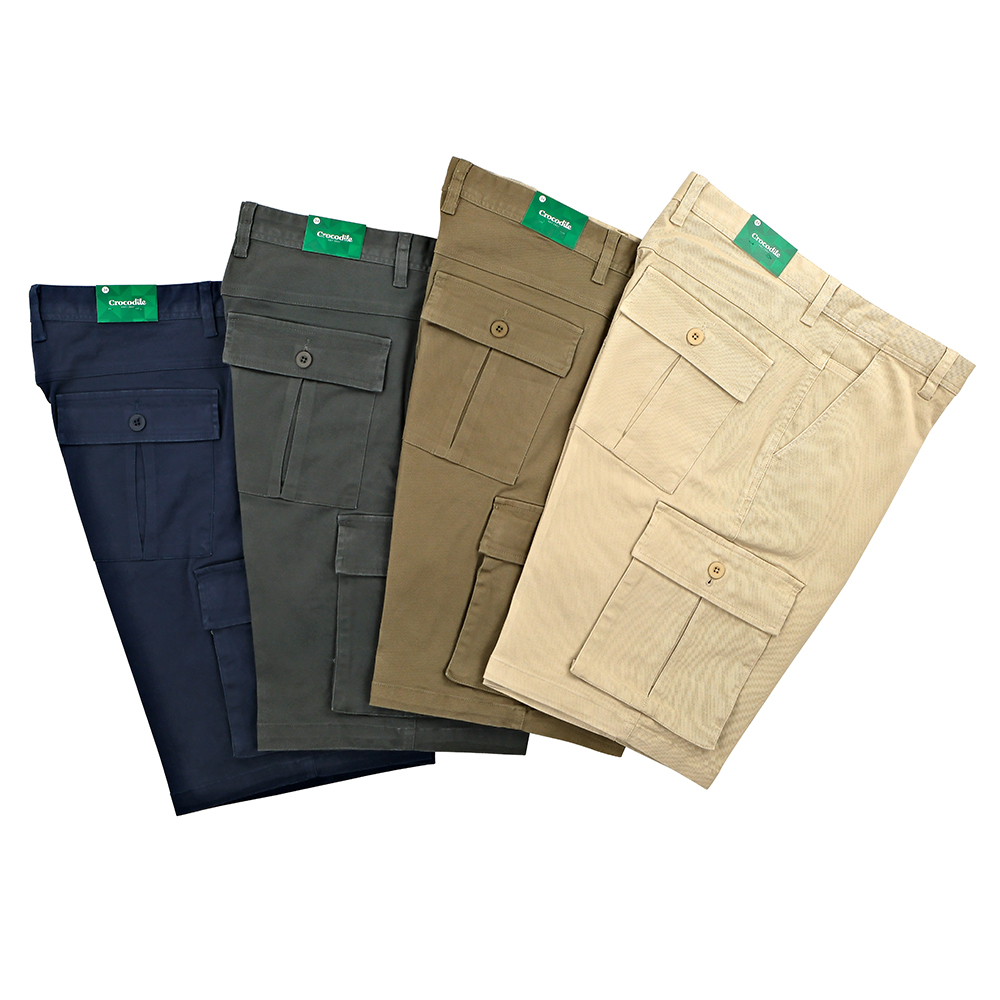 Crocodile Mens Cotton Spandex Cargo Bermudas Shopee Singapore