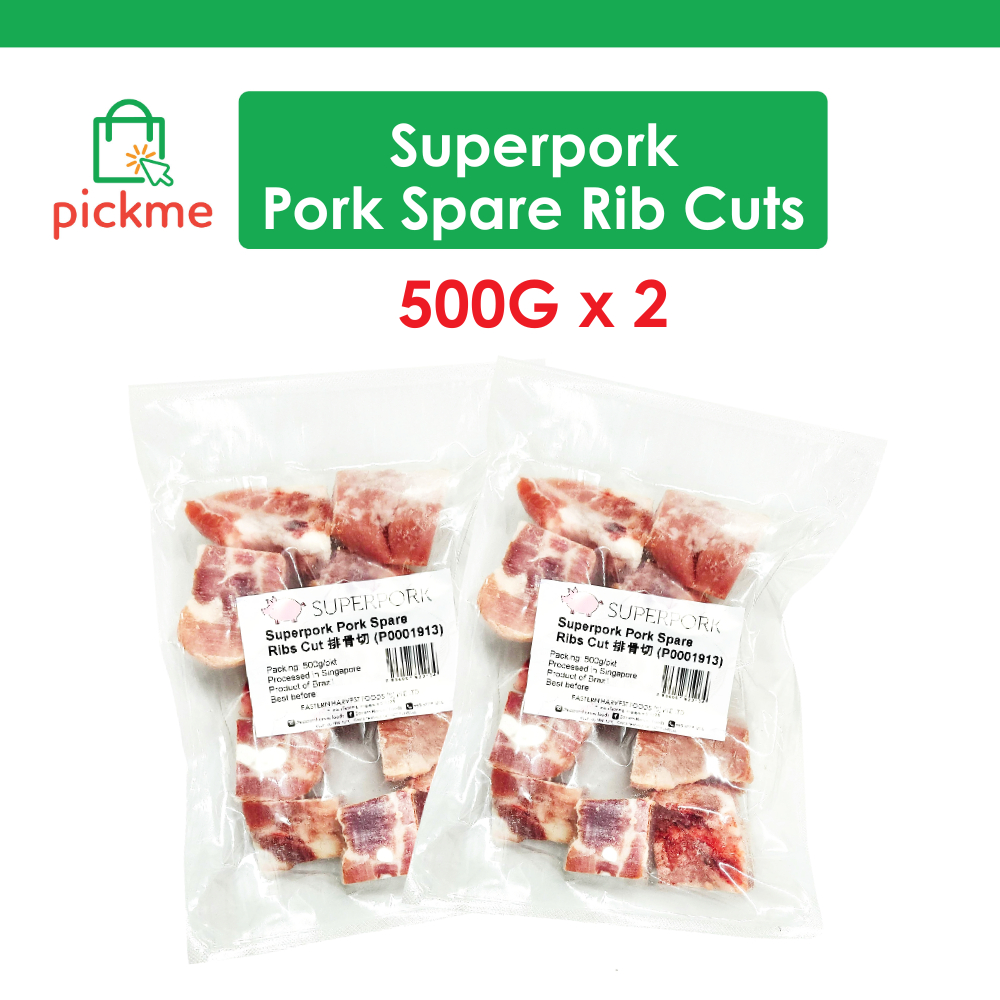 [Bundle Of 2] Pork Spare Rib Cut [500g X 2] - Frozen | Shopee Singapore