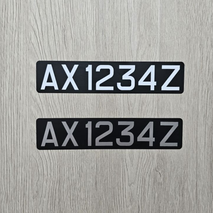 Motorcycle / Motorbike Front Bike Number / License Plate Sticker ...