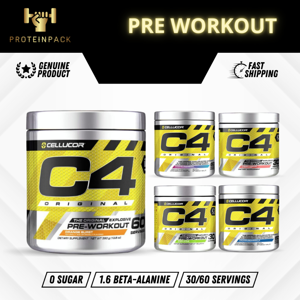 Cellucor C4 Original Pre Workout, Fruit Punch, International Version 30