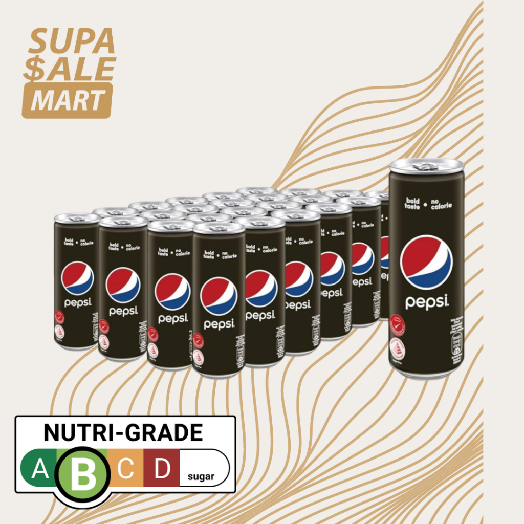 Pepsi Black Zero Sugar 24 X 320ml | Shopee Singapore