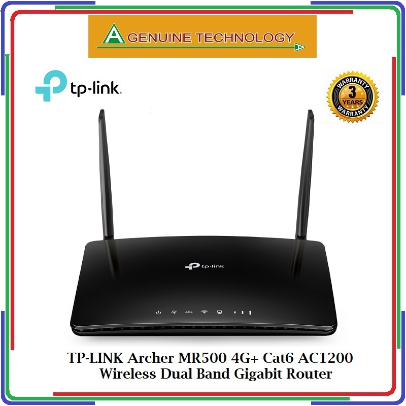 TP-LINK Archer MR500 4G+ Cat6 AC1200 Wireless Dual Band Gigabit Router ...