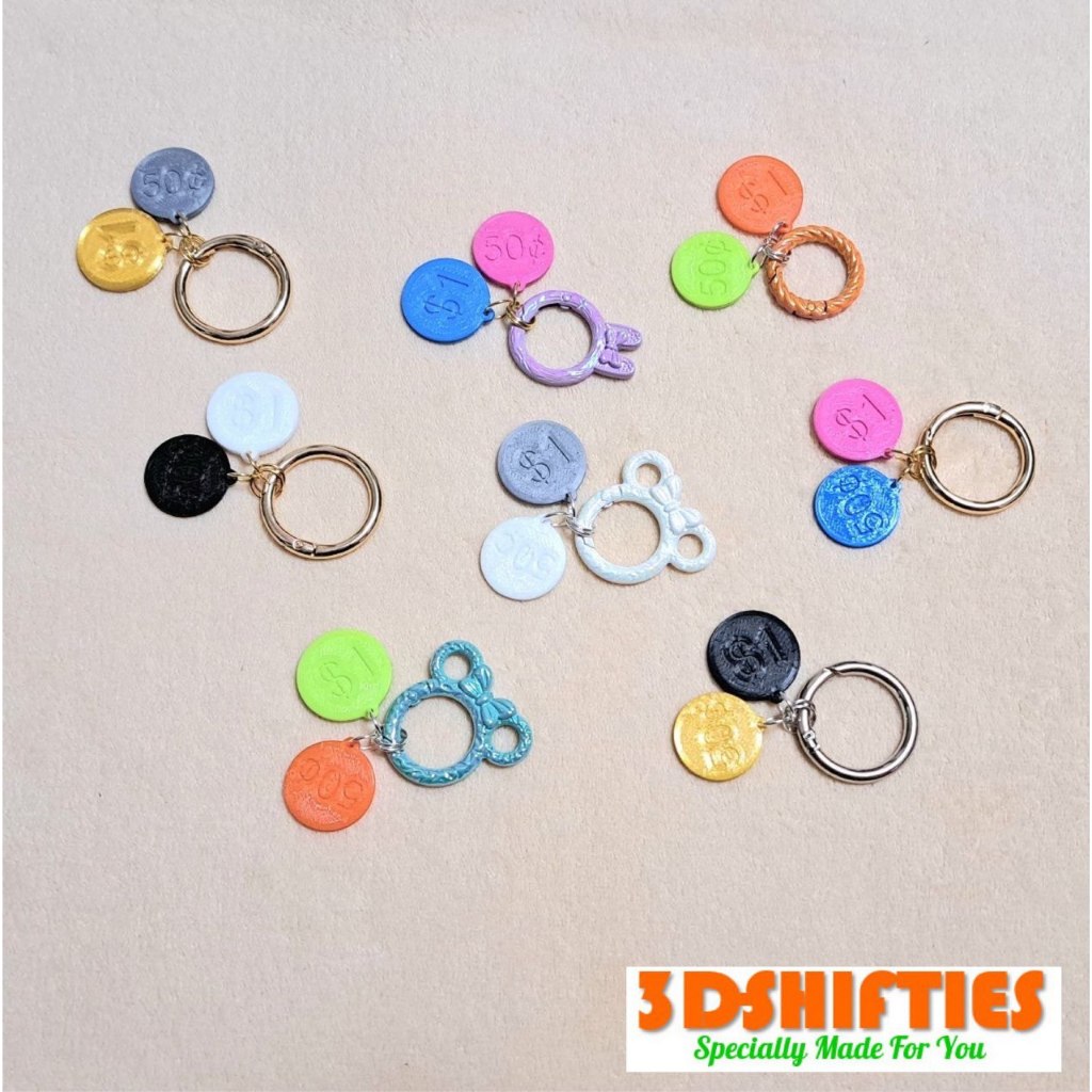 Premium Supermarket Trolley Token Keychain Set | Shopee Singapore