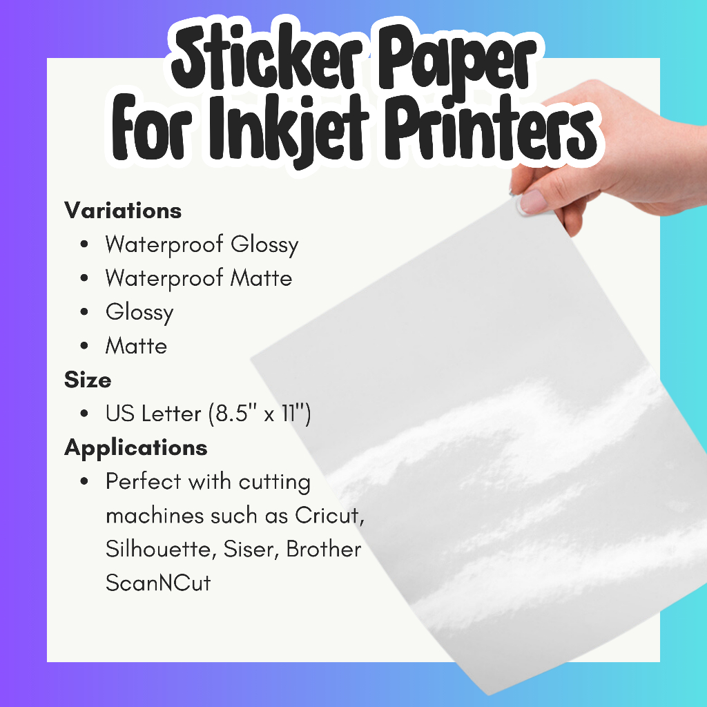 Silhouette Printable Glossy Sticker Paper