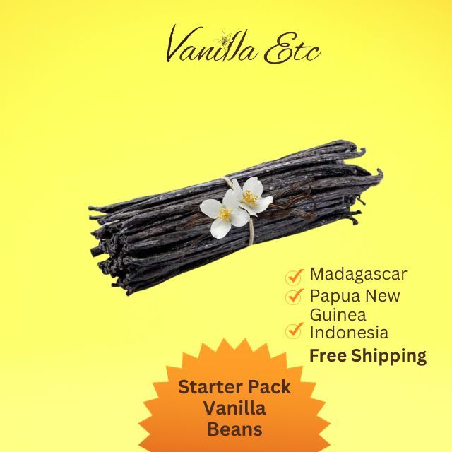 Vanilla Beans Starter Pack 30gr (Madagascar, Tahitian, Papua New Guinea