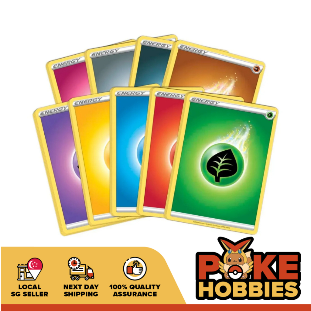Pokémon TCG Sealed ETB Energy Packs (45pcs) + FREE Pokémon Dice & Damage Counters! Shopee