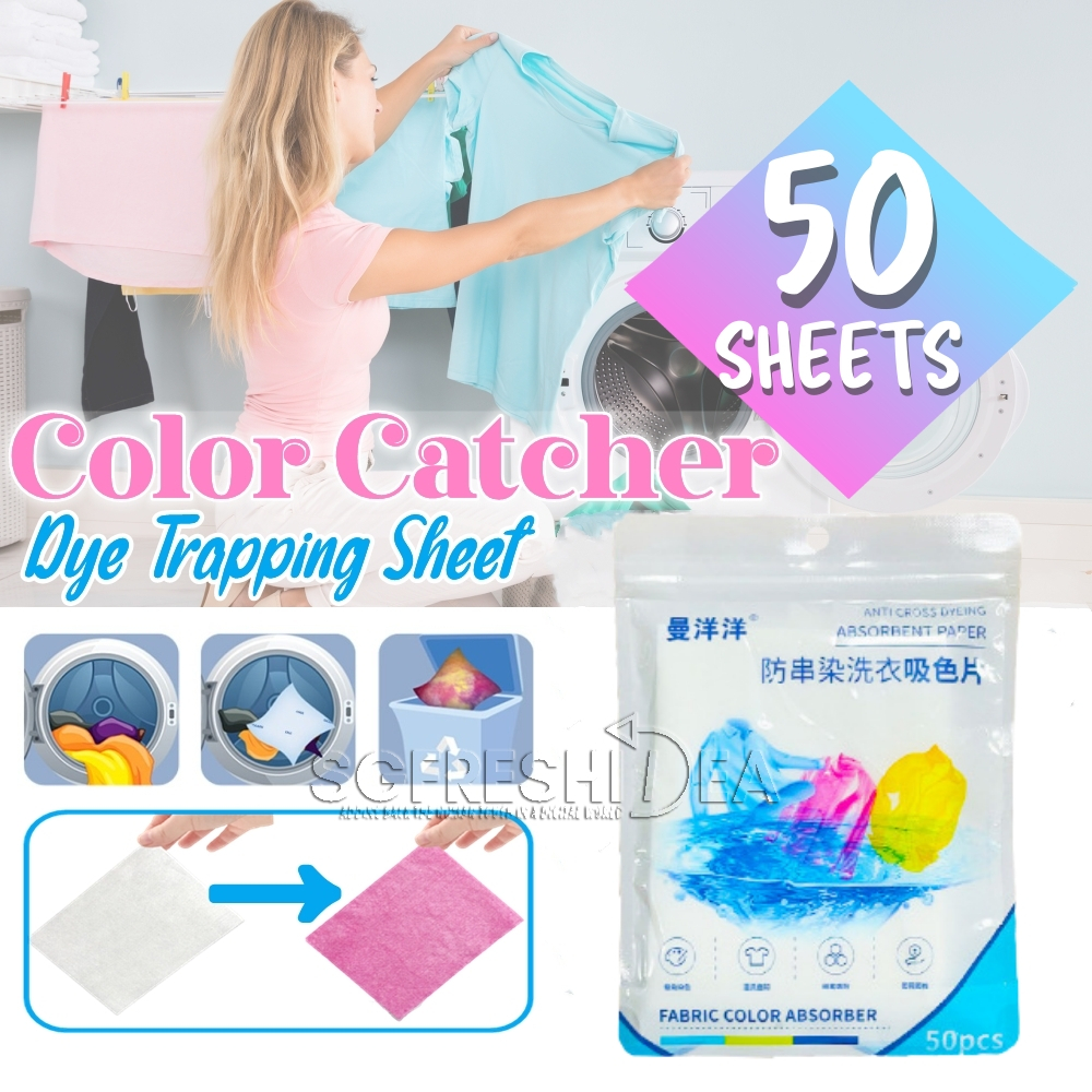 Color Run Catcher Sheet Anti Dye Absorbent Colour Absorption Washing