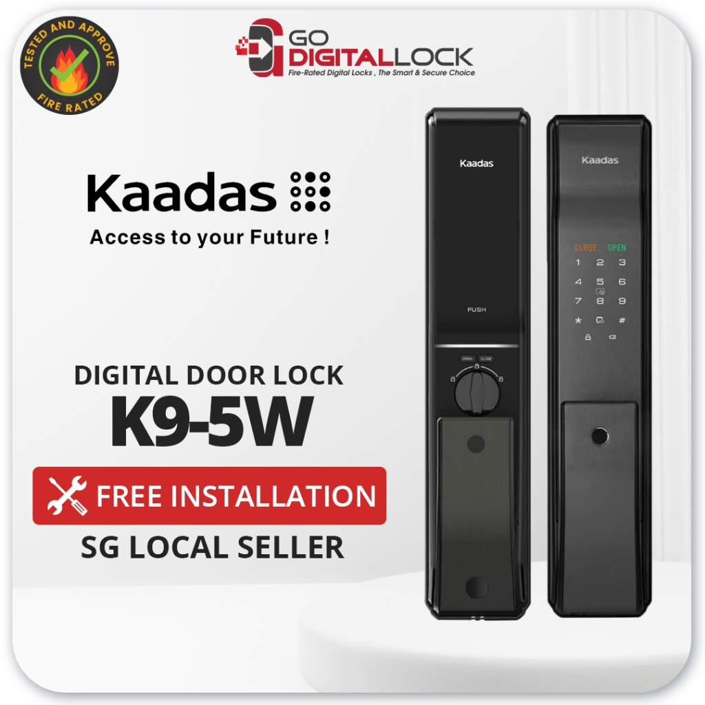 Kaadas K95W Digital Door lock Free installation (Fingerprint