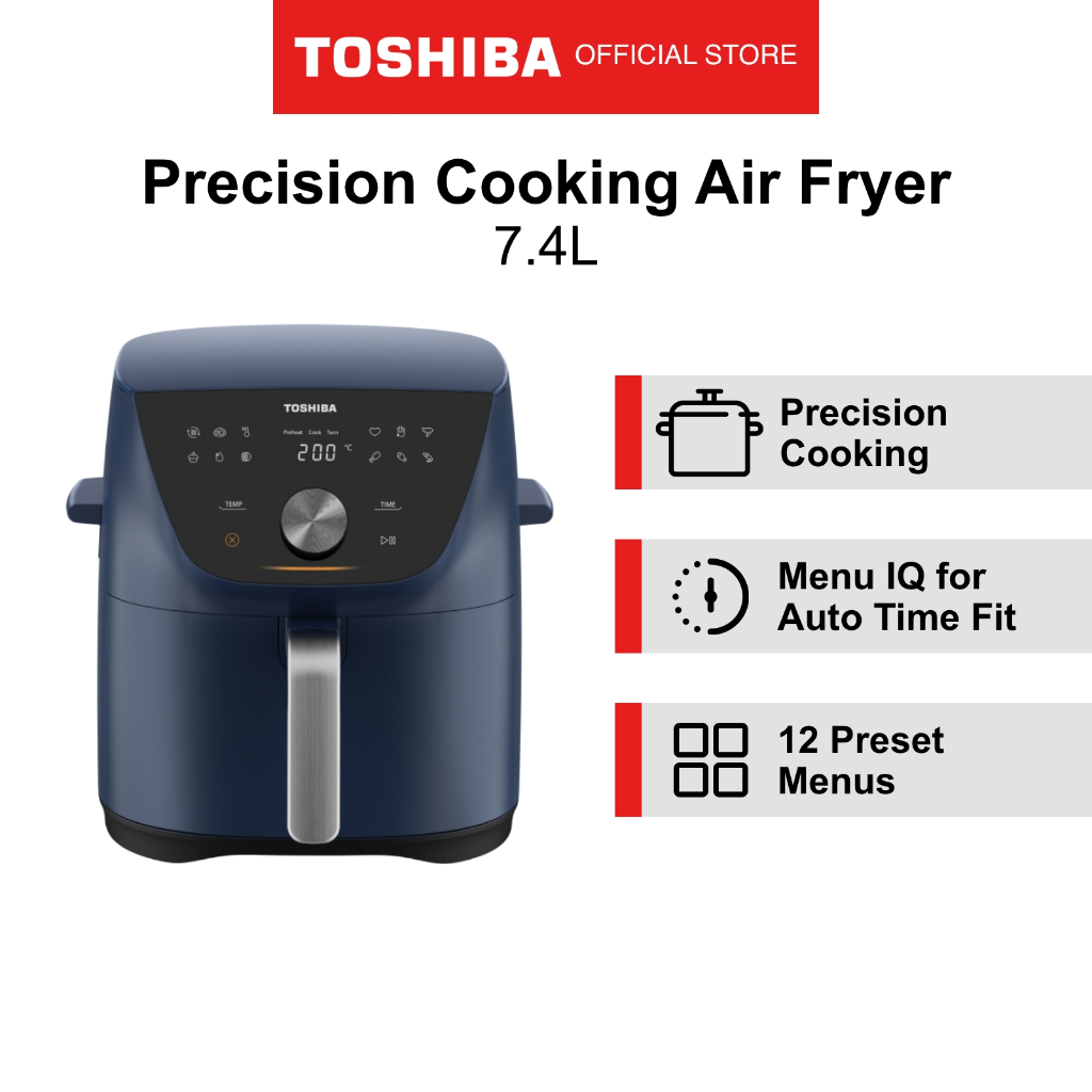 [Preorder] Toshiba AF74CS1TRSG(B) Precision Cooking Air Fryer, 7.4L