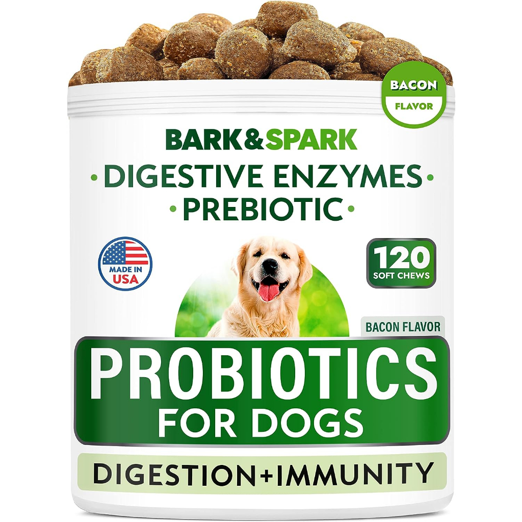 Dog Probiotics & Digestive Enzymes Allergies & Itchy Skin + Gut