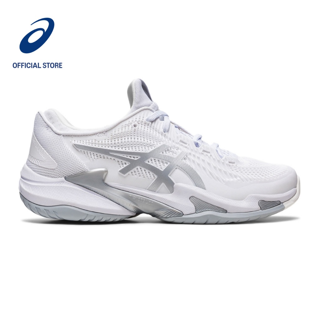 White asics running on sale shoes