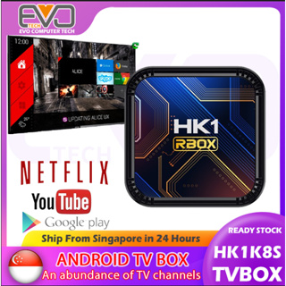 HK1 RBOX K8 Android 13 TV BOX RK3528 4G 32G/64G Wifi H.265 4K HDR Set top  tv box