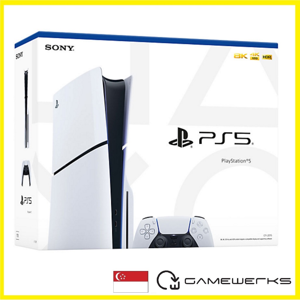 PS5 NEW Slim Standard Disc Console [15 Months Playstation Singapore