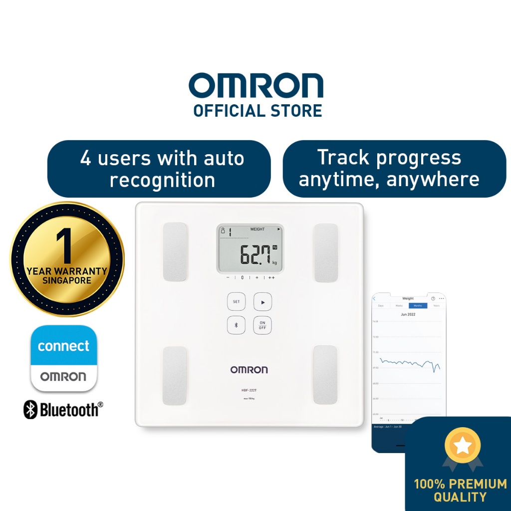 Omron Connected Body Composition Monitor HBF222T [1 year warranty