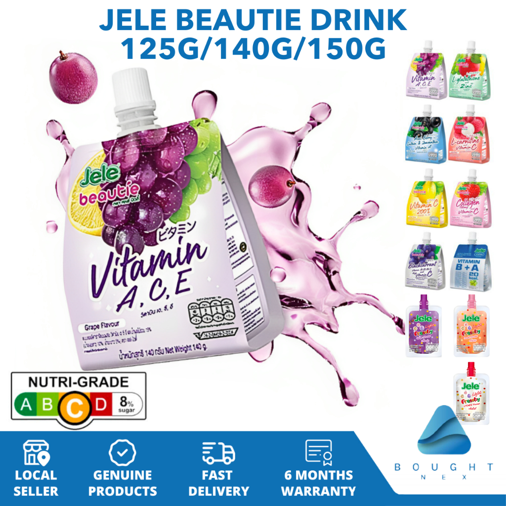 Jele Beautie Drink Jelly 125g/140g/150g Thailand Collagen, Low