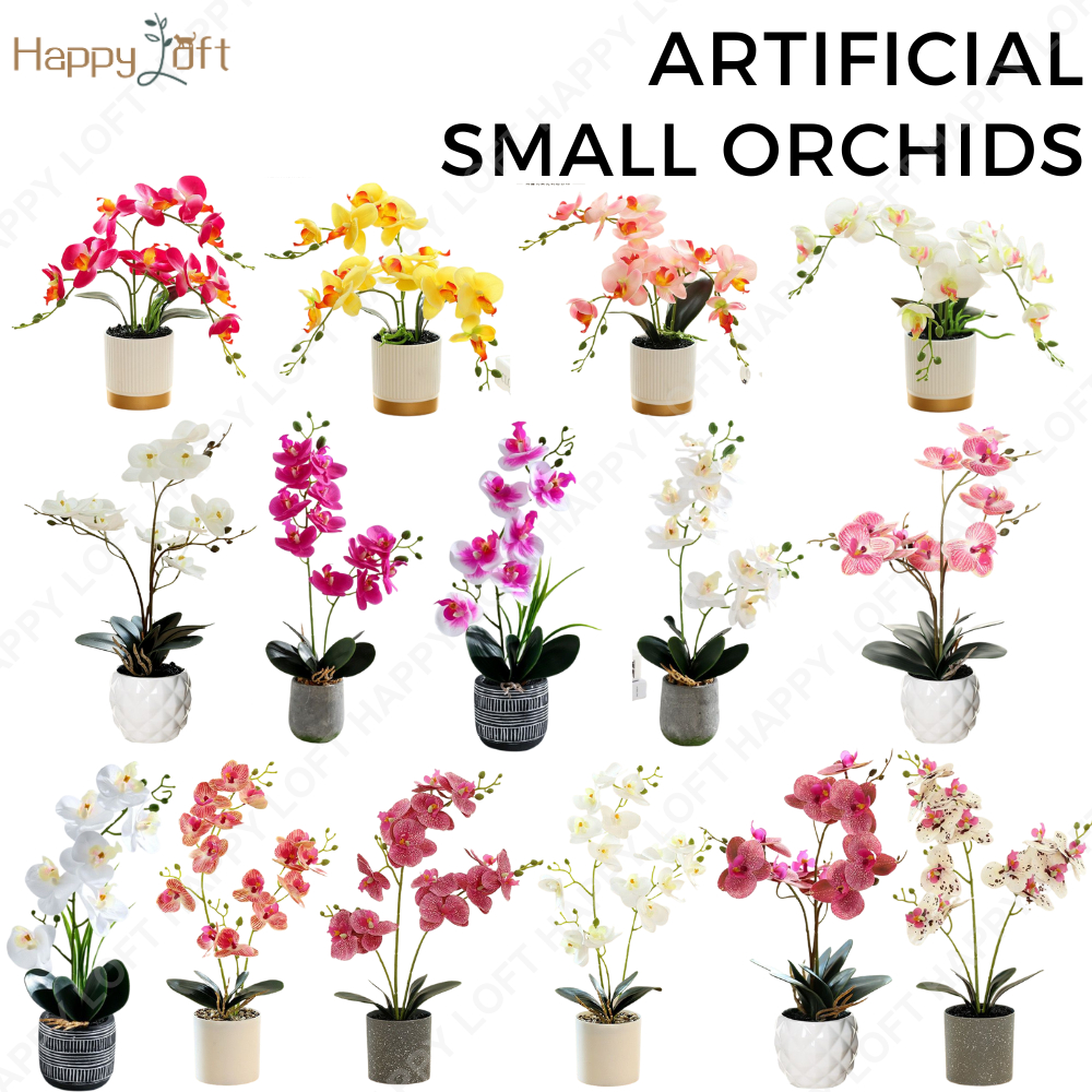 [SG SELLER] Artificial Orchid Small Table Plant Fake Orchid Flower Pink
